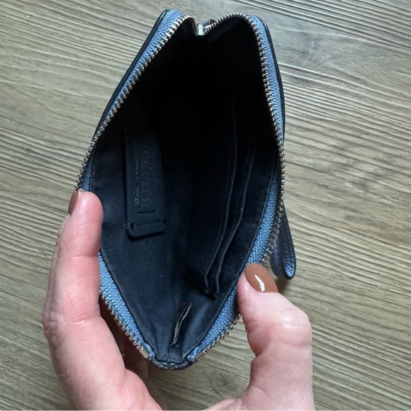 Coach Blue Wristlet with Cinderella Design - Picture 5 of 7